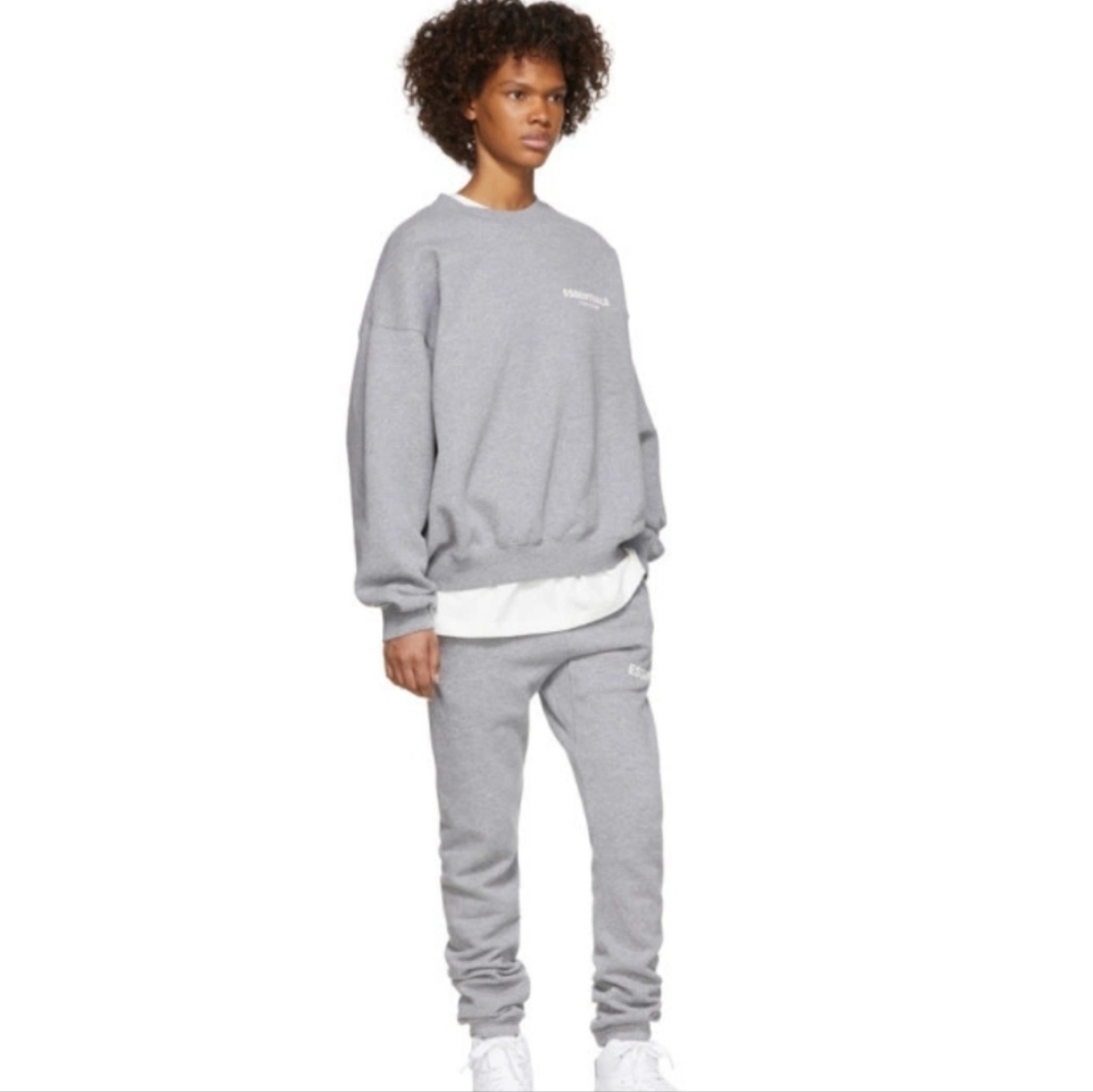 Essentials Fear Of God fleece lounge pant grey Small